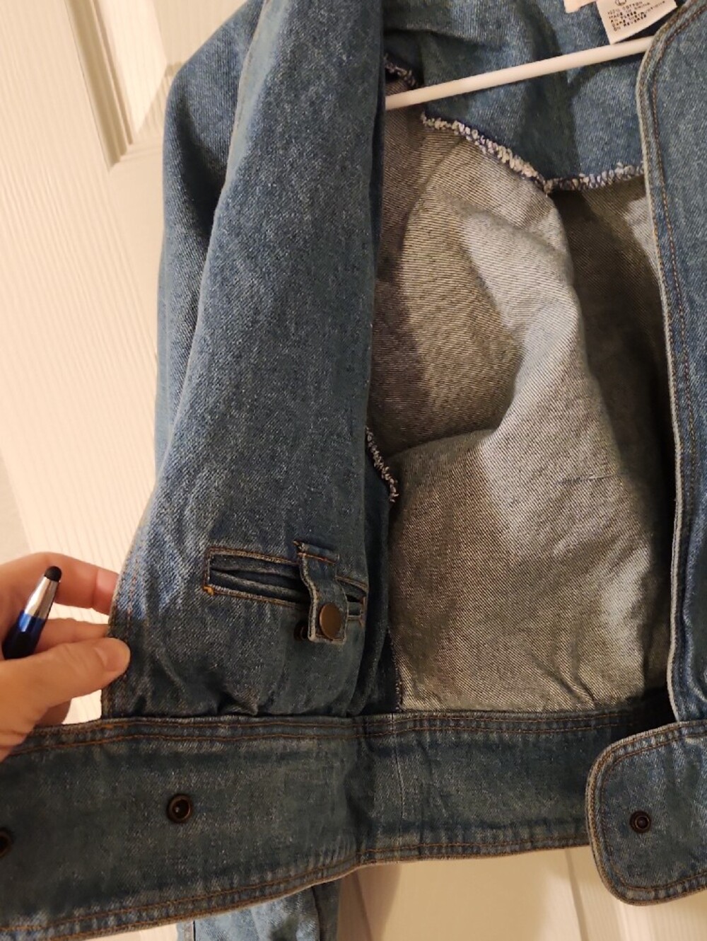 Light Blue Denim Jean Jacket - Women’s - Picture 8 of 10